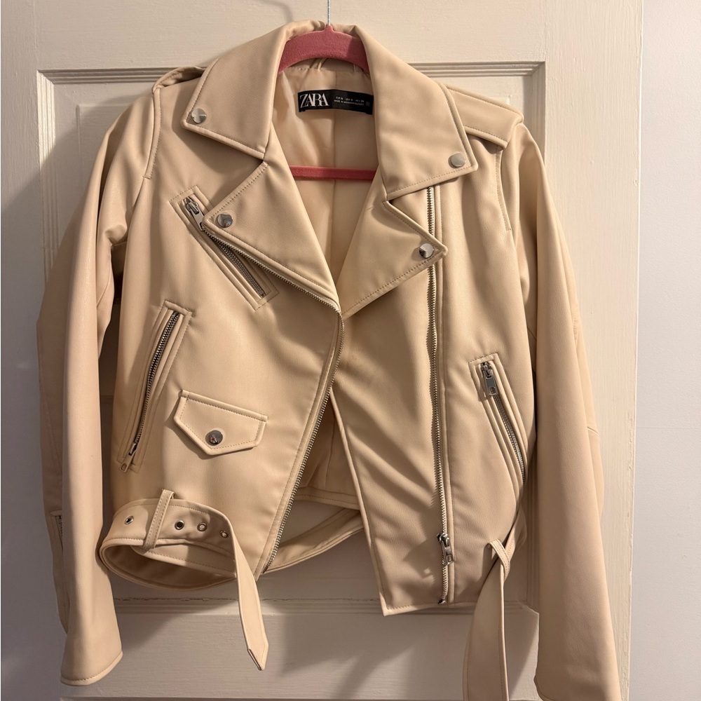 Zara Faux Leather Jacket- Size S